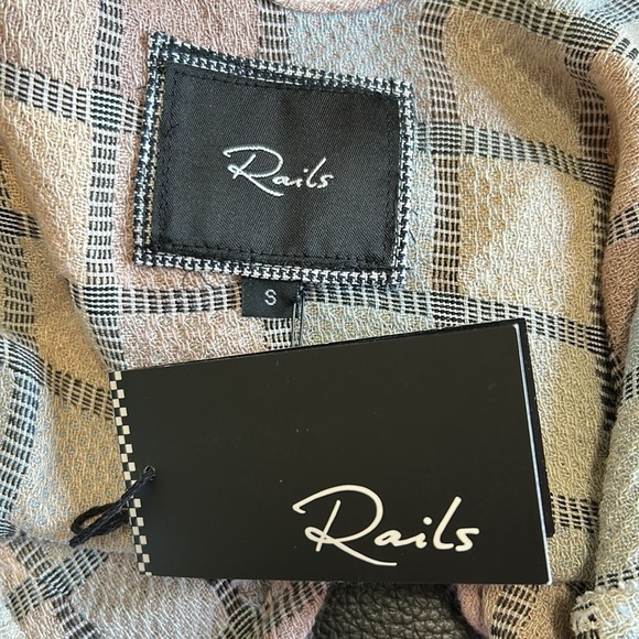 RAILS Flannel Multicolored Checkered Cami Tank Top Sz S NEW - Picture 8 of 10